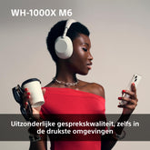 SONY WH-1000XM6 Vlaggenschip Noise Cancelling Over-Ear Draadloze Bluetooth Hoofdtelefoon, Handtekening Hi-Res Geluid, Comfort, Opvouwbaar Ontwerp, Duurzame Etui, 30 HR Batterij, iOS & Android - Zwart
